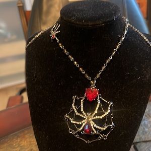 New  Betsey johnson spider Halloween necklace